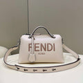 Fendi 8BL146 By The Way Medium White leather Boston bag - Default Title - View 1