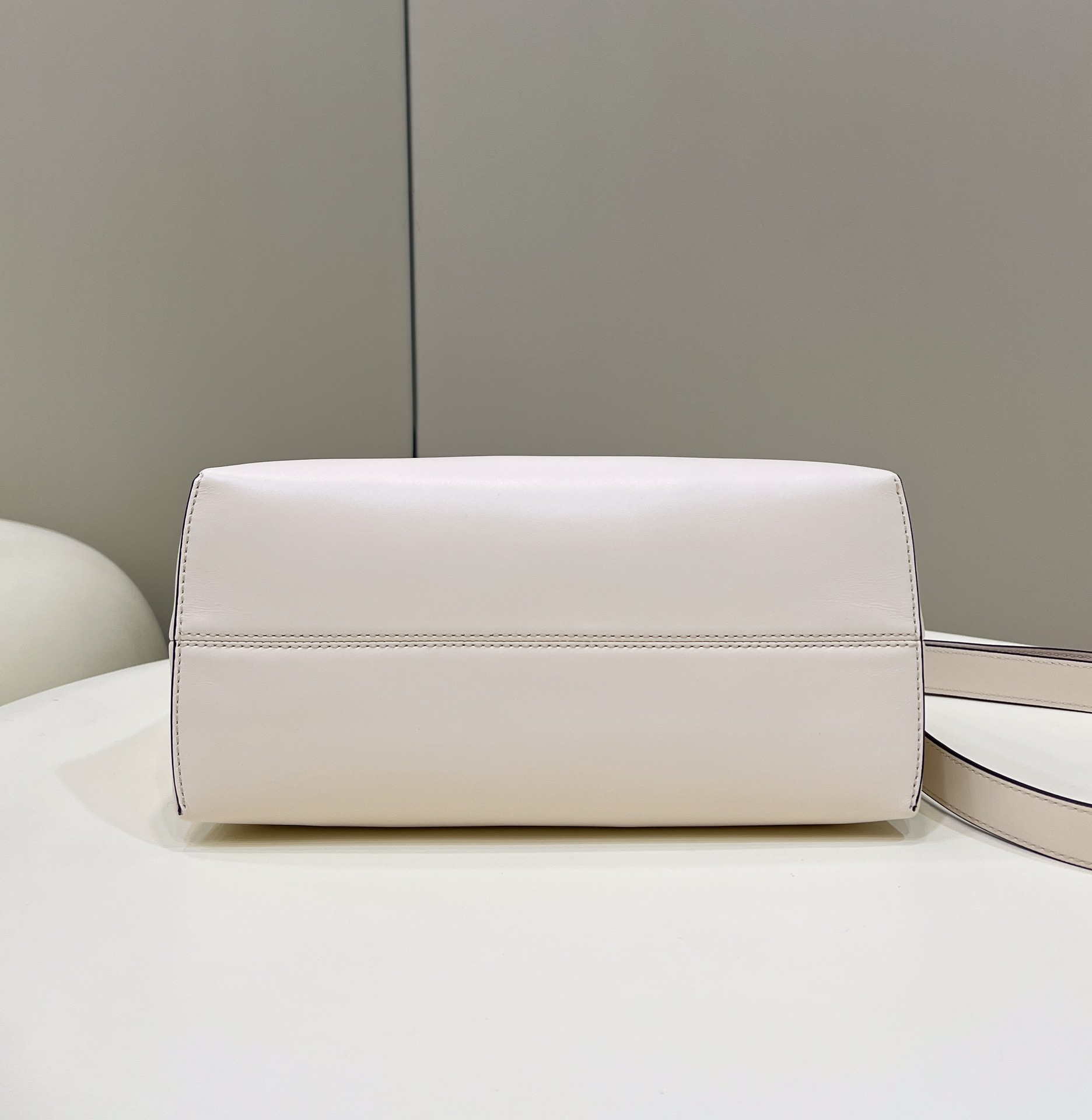 Fendi 8BL146 By The Way Medium White leather Boston bag