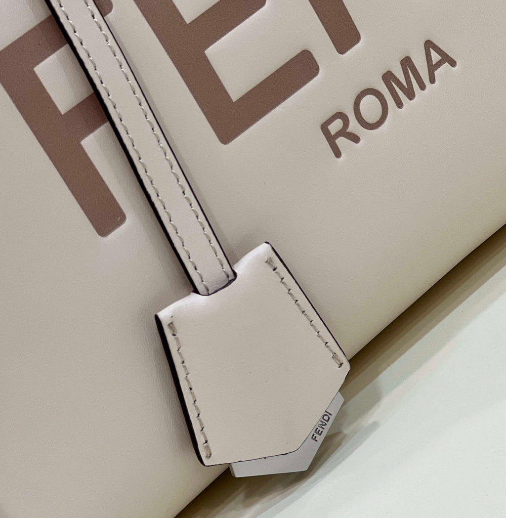 Fendi 8BL146 By The Way Medium White leather Boston bag