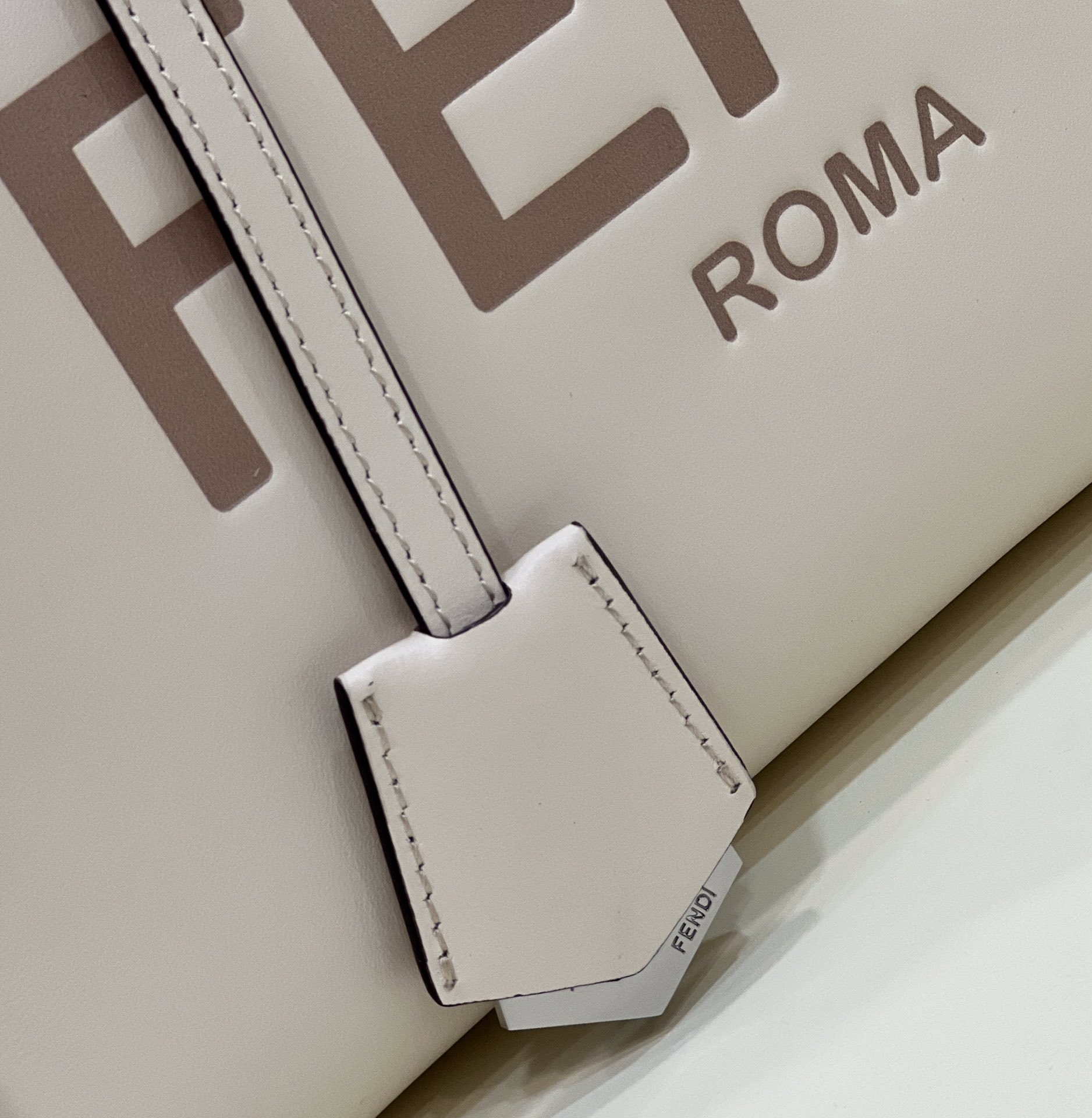 Fendi 8BL146 By The Way Medium White leather Boston bag
