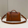 Fendi 8BL146 By The Way Medium Brown leather Boston bag - Default Title - View 1