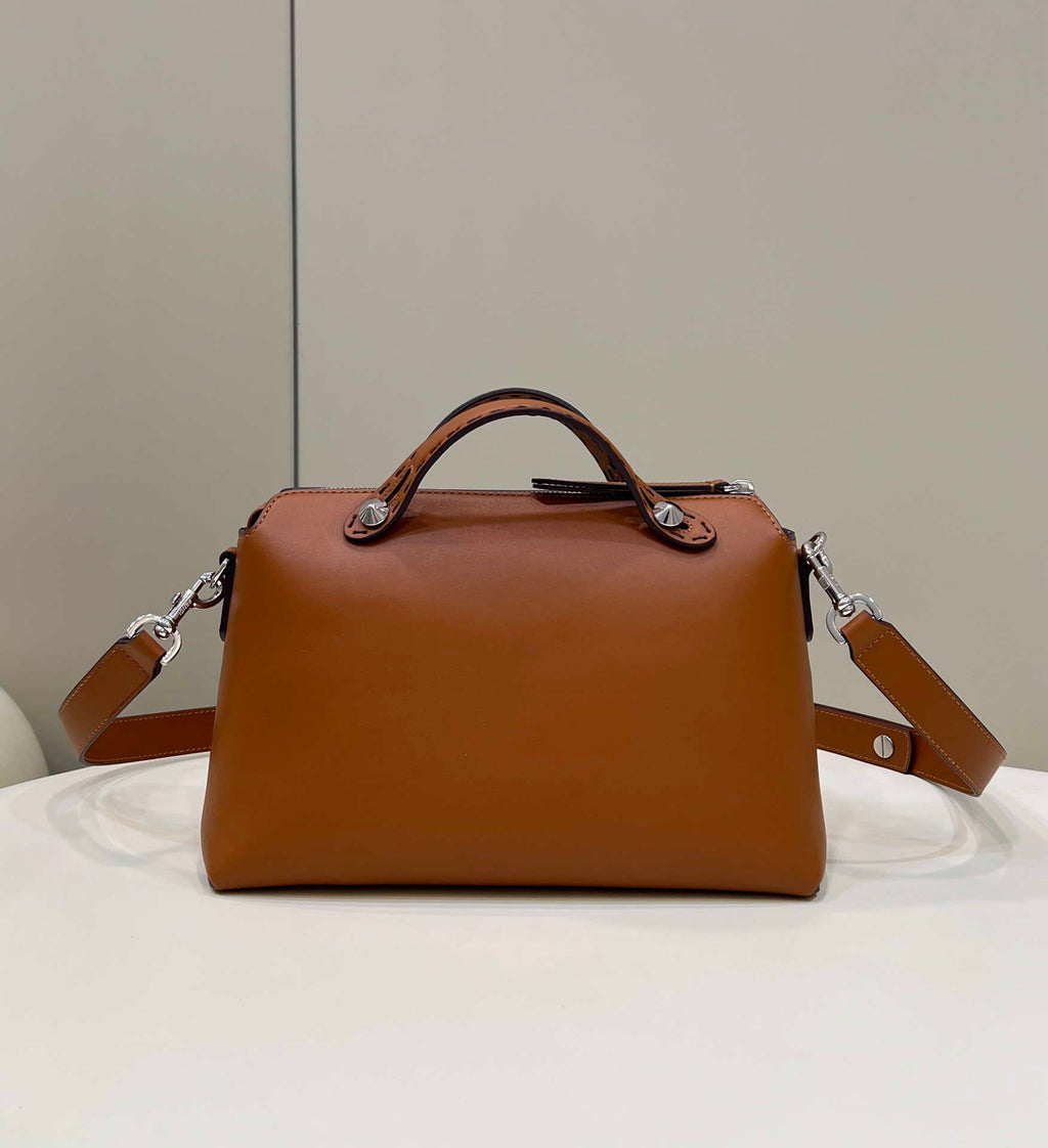 Fendi 8BL146 By The Way Medium Brown leather Boston bag