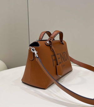 Fendi 8BL146 By The Way Medium Brown leather Boston bag - Default Title - View 3