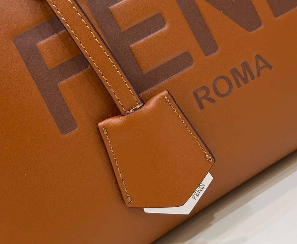 Fendi 8BL146 By The Way Medium Brown leather Boston bag