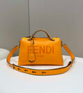 Fendi 8BL146 By The Way Medium Orange leather Boston bag