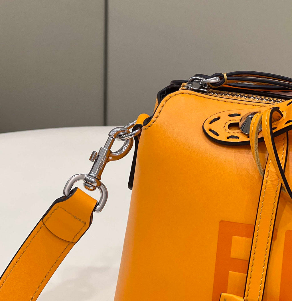 Fendi 8BL146 By The Way Medium Orange leather Boston bag