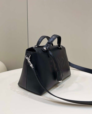 Fendi 8BL146 By The Way Medium Black leather Boston bag - Default Title - View 3