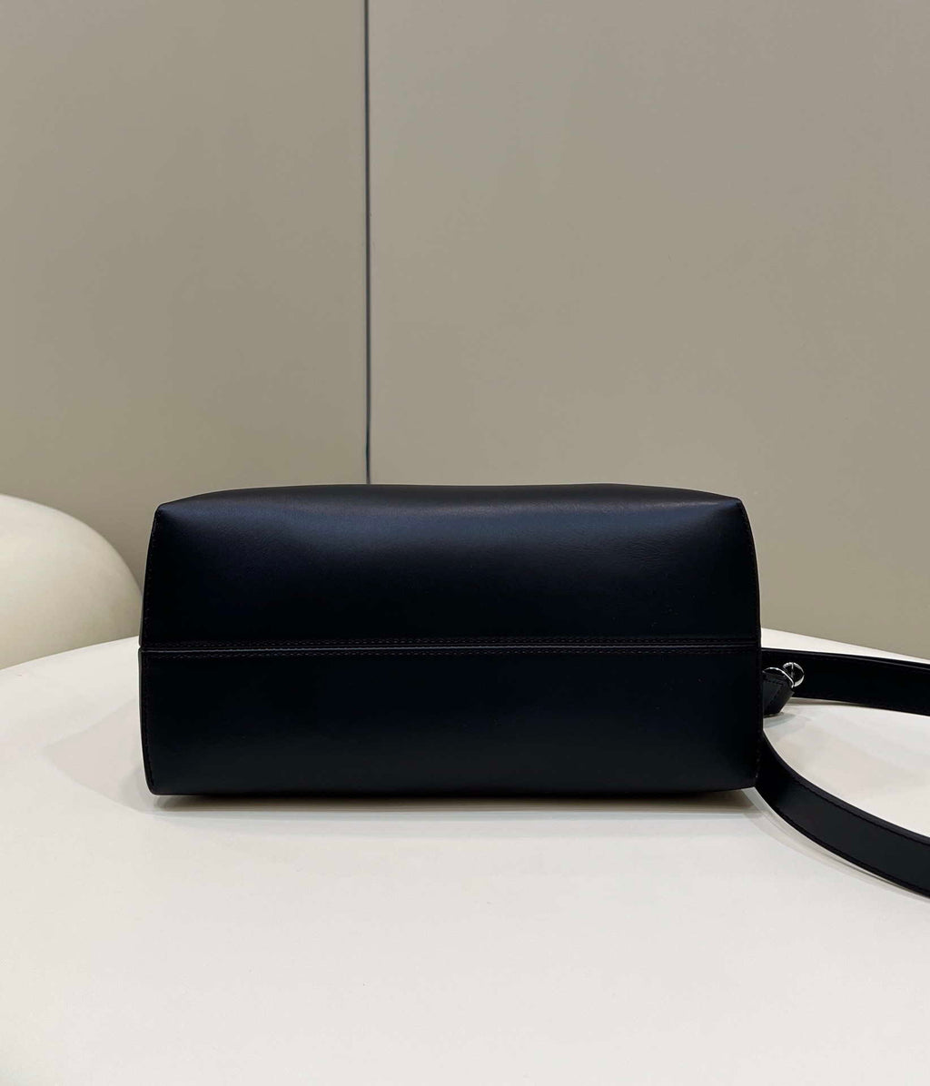 Fendi 8BL146 By The Way Medium Black leather Boston bag