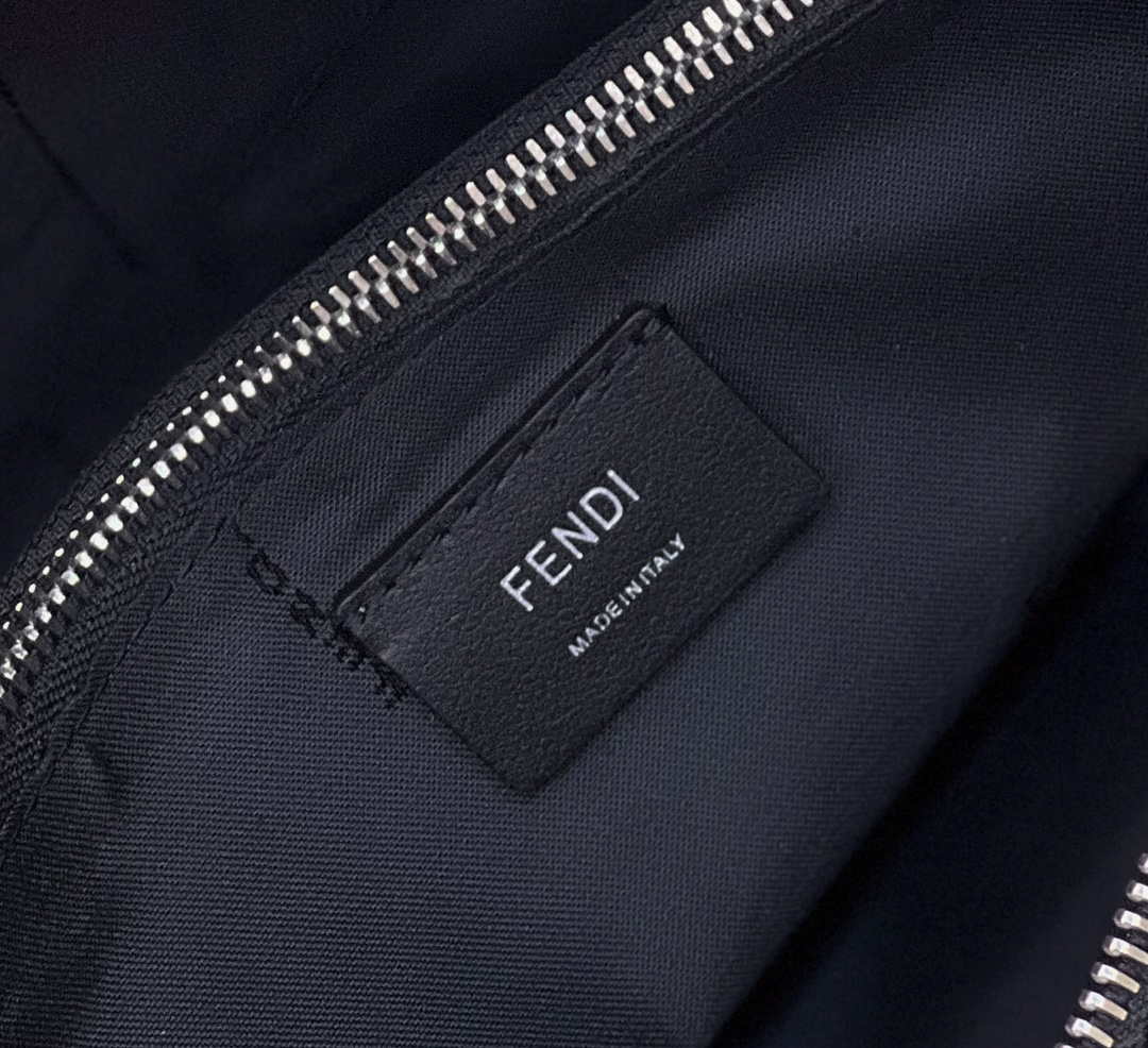 Fendi 8BL146 By The Way Medium Black leather Boston bag