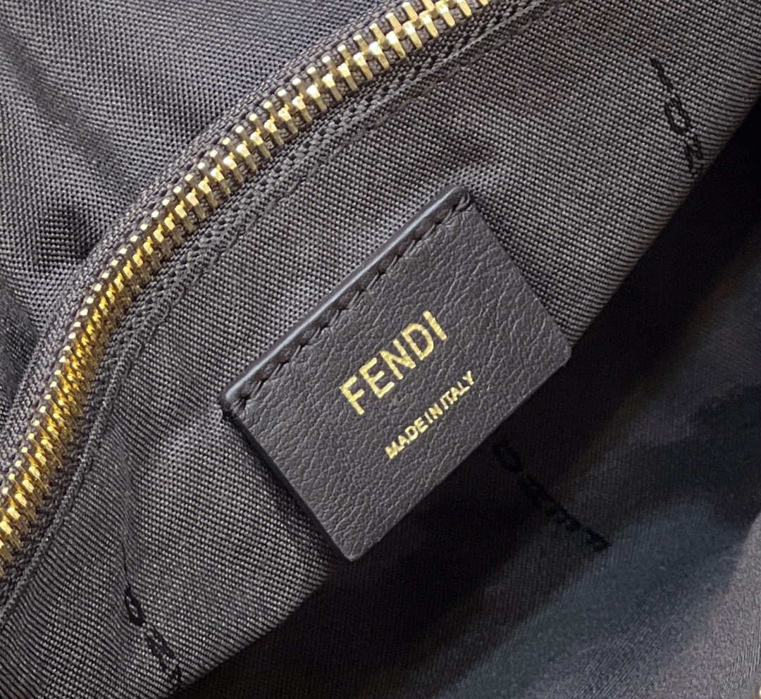 Fendi 8BL146 By The Way Medium Gray leather Boston bag