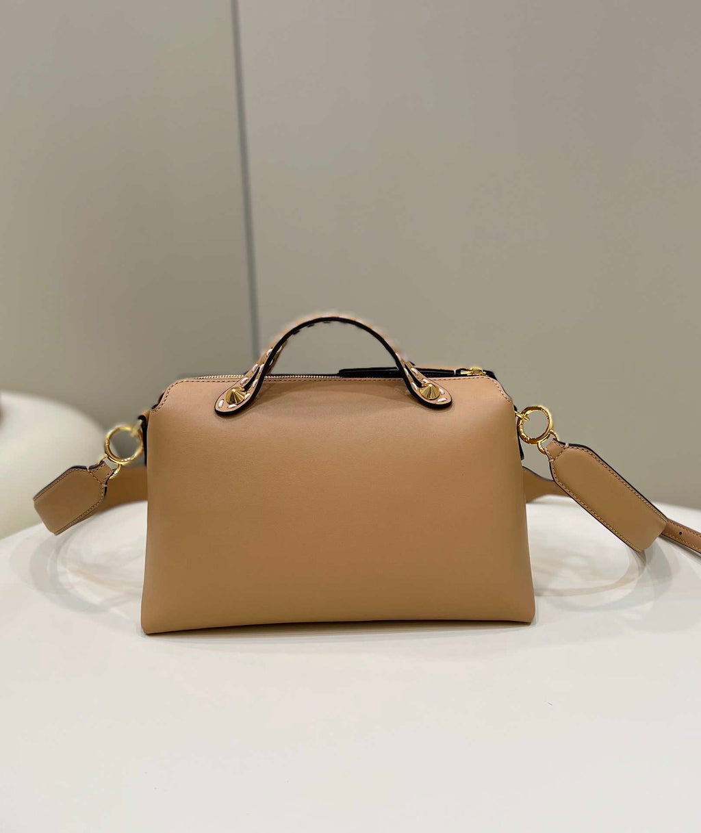 Fendi 8BL146 By The Way Medium Apricot leather Boston bag