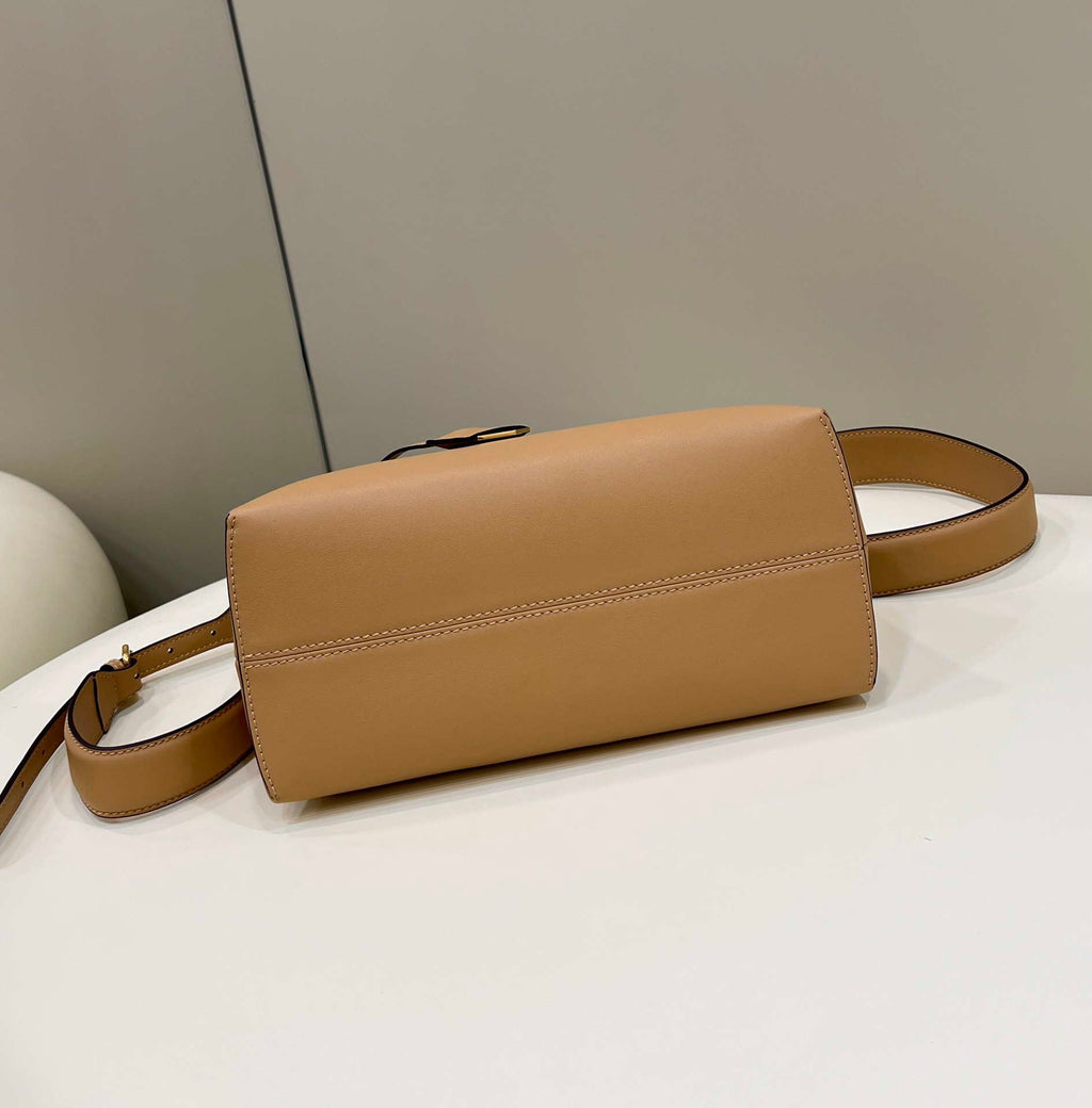 Fendi 8BL146 By The Way Medium Apricot leather Boston bag