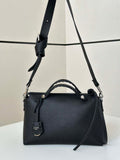 Fendi 8BL155 By The Way Selleria Medium Black Selleria bag with 192 hand-sewn stitches 8668