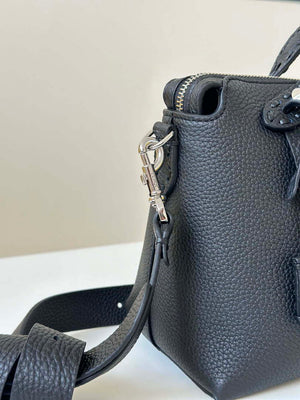 Fendi 8BL155 By The Way Selleria Medium Black Selleria bag with 192 hand-sewn stitches 8668 - Default Title - View 7