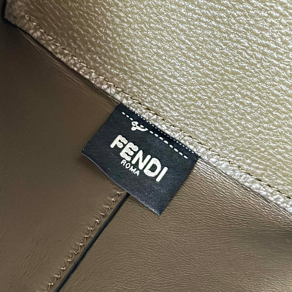 Fendi 8BL155 By The Way Selleria Medium Dark green Selleria bag with 192 hand-sewn stitches 8668