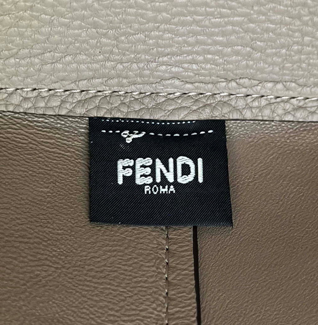 Fendi 8BL155 By The Way Selleria Medium Gray Selleria bag with 192 hand-sewn stitches 8668