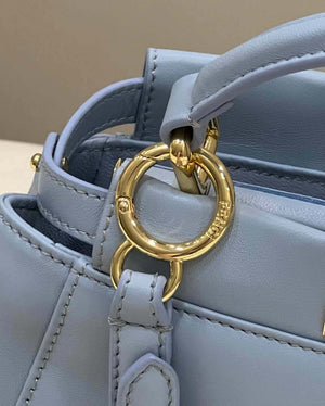 Fendi 8BN244 Peekaboo Iconic Mimi Blue Leather 8315 Bag - Default Title - View 8