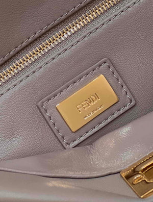 Fendi 8BN244 Peekaboo Iconic Mimi Gray Leather 8315 Bag - Default Title - View 7