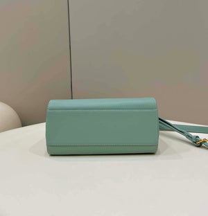 Fendi 8BN244 Peekaboo Iconic Mimi Green Leather 8315 Bag - Default Title - View 3