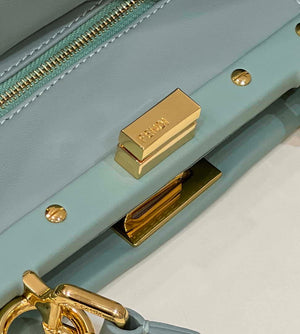 Fendi 8BN244 Peekaboo Iconic Mimi Green Leather 8315 Bag - Default Title - View 5