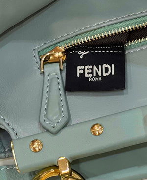 Fendi 8BN244 Peekaboo Iconic Mimi Green Leather 8315 Bag - Default Title - View 6