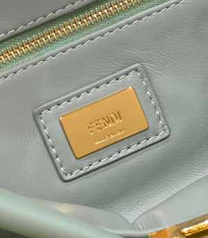 Fendi 8BN244 Peekaboo Iconic Mimi Green Leather 8315 Bag - Default Title - View 8