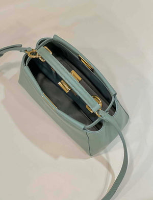 Fendi 8BN244 Peekaboo Iconic Mimi Green Leather 8315 Bag - Default Title - View 9