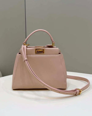 Fendi 8BN244 Peekaboo Iconic Mimi Pink Leather 8315 Bag - Default Title - View 1