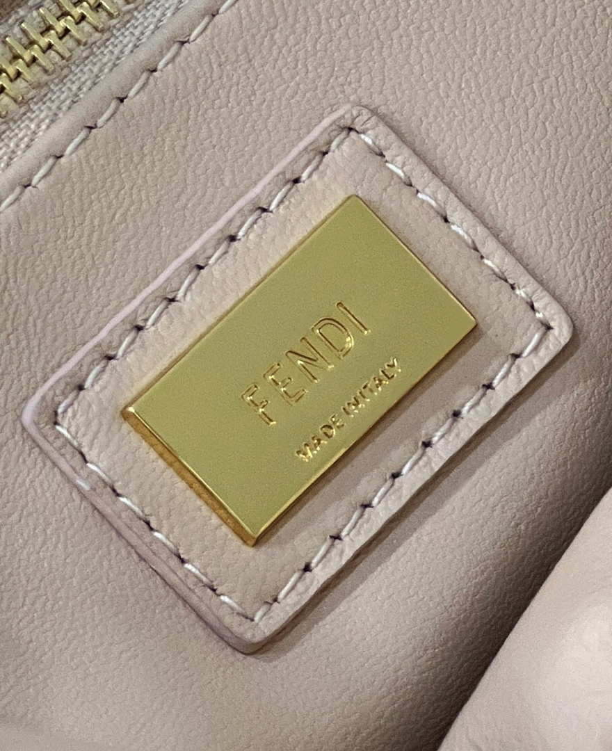 Fendi 8BN244 Peekaboo Iconic Mimi Pink Leather 8315 Bag