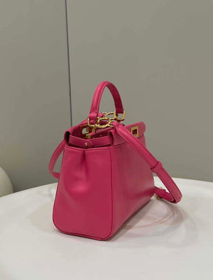 Fendi 8BN244 Peekaboo Iconic Mimi Rose red Leather 8315 Bag - Default Title - View 2