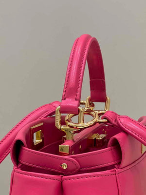 Fendi 8BN244 Peekaboo Iconic Mimi Rose red Leather 8315 Bag - Default Title - View 3