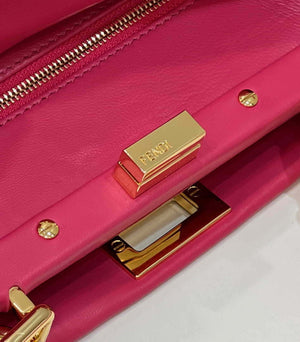 Fendi 8BN244 Peekaboo Iconic Mimi Rose red Leather 8315 Bag - Default Title - View 5