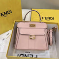 Fendi 8BN244 Peekaboo Mimi Pink Leather Bag 8596S - Default Title - View 1