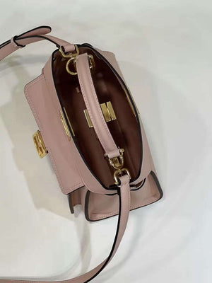 Fendi 8BN244 Peekaboo Mimi Pink Leather Bag 8596S - Default Title - View 6