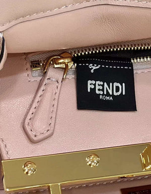 Fendi 8BN244 Peekaboo Mimi Pink Leather Bag 8596S - Default Title - View 8