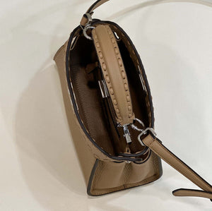 Fendi 8BN244 Peekaboo Mini Apricot Selleria bag with 220 hand-sewn topstitches 8615 - Default Title - View 13