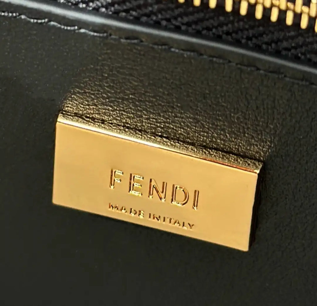 Fendi 8BN244 Peekaboo Mini Light Green leather bag 2125