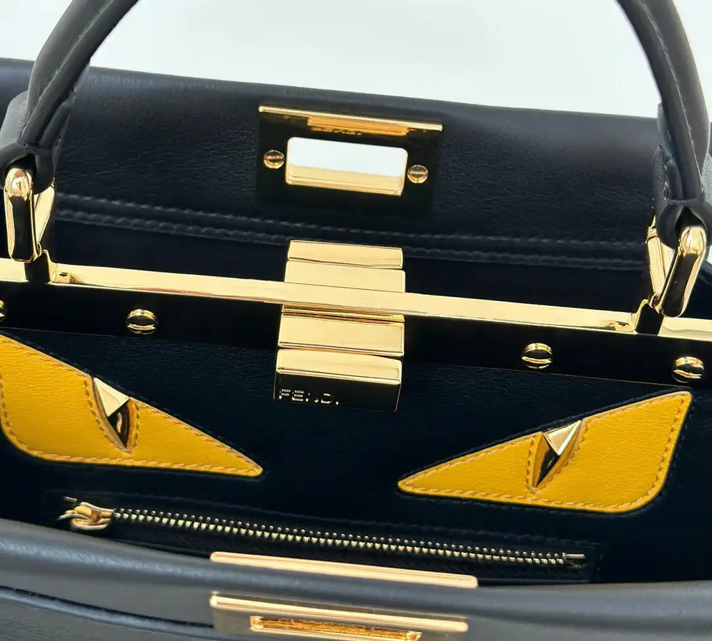 Fendi 8BN244 Peekaboo Mini Light Green leather bag 2125