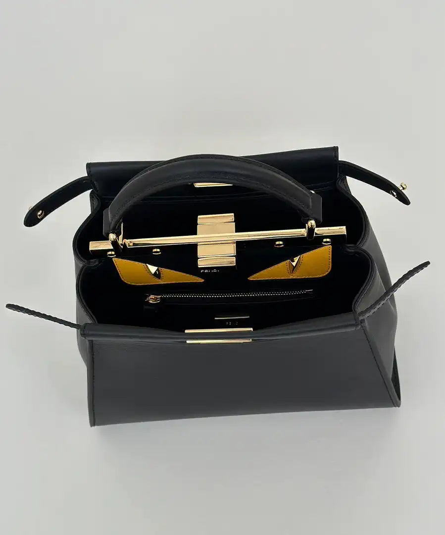 Fendi 8BN244 Peekaboo Mini Light Green leather bag 2125
