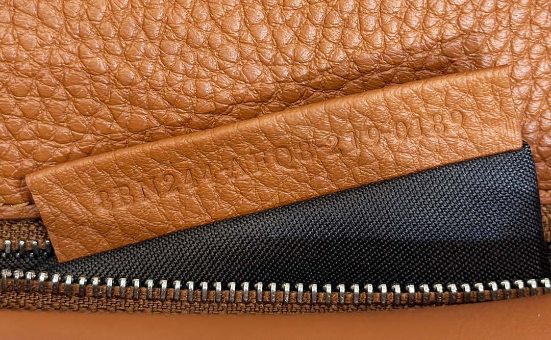 Fendi 8BN244 Peekaboo Mini Brown Selleria bag with 220 hand-sewn topstitches 8615