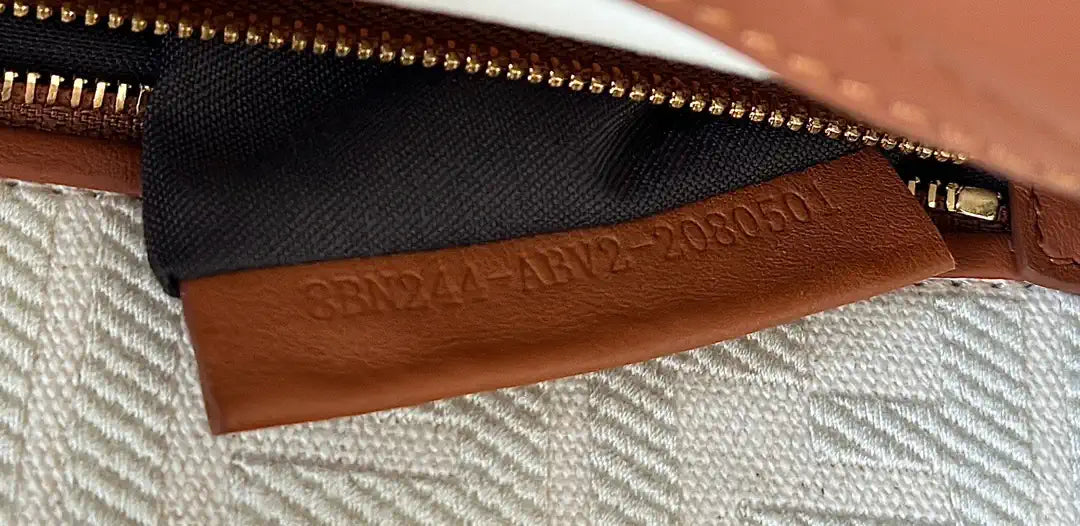 Fendi 8BN244 Peekaboo Mini Caramel leather bag 2125