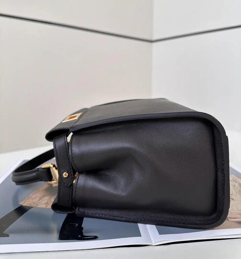Fendi 8BN244 Peekaboo Mini Dark brown leather bag 2125