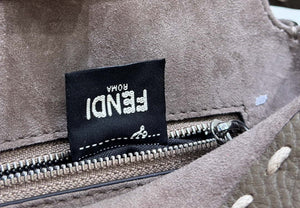 Fendi 8BN244 Peekaboo Mini Gray Selleria bag with 220 hand-sewn topstitches 8522A - Default Title - View 5