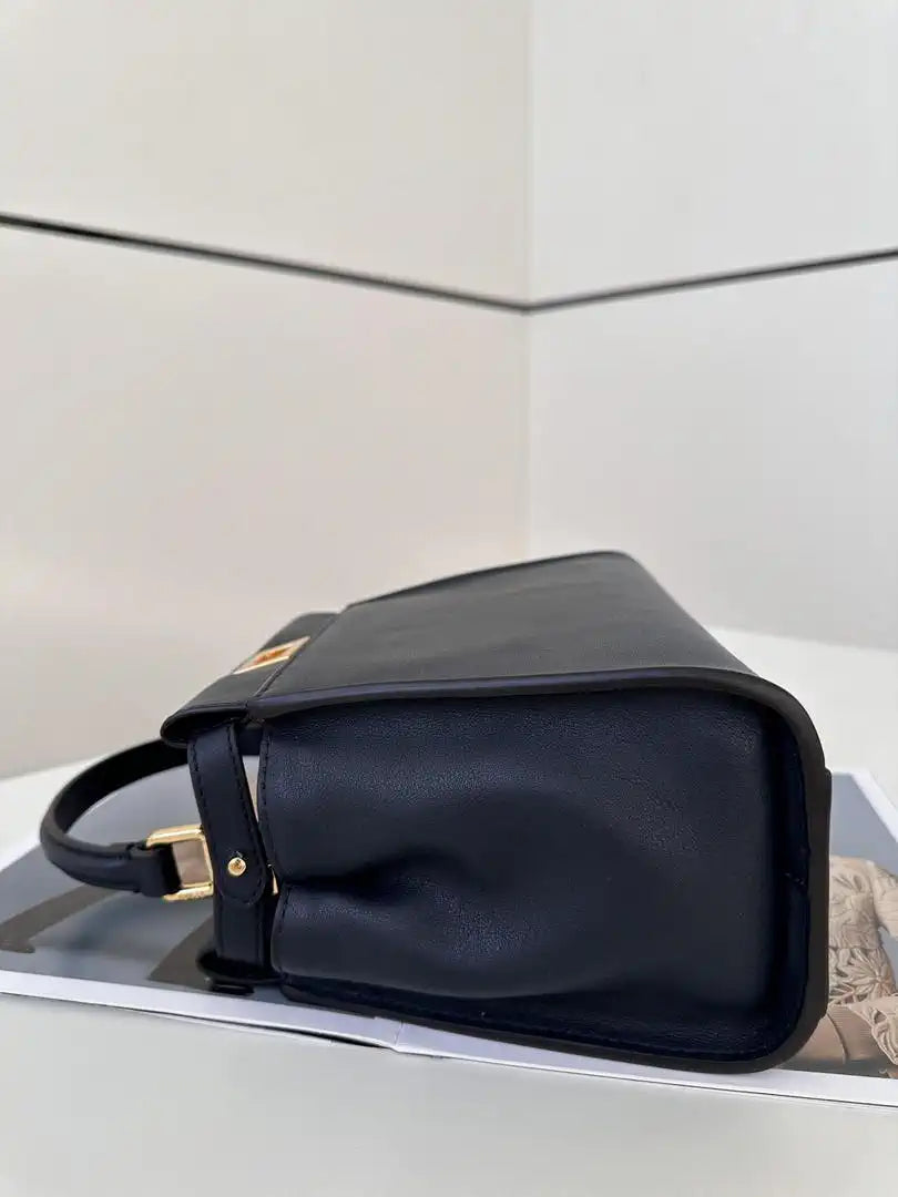 Fendi 8BN244 Peekaboo Mini Navy Blue leather bag 2125
