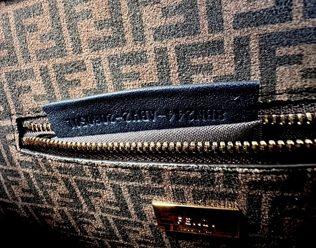 Fendi 8BN244 Peekaboo Mini Navy Blue leather bag 2125