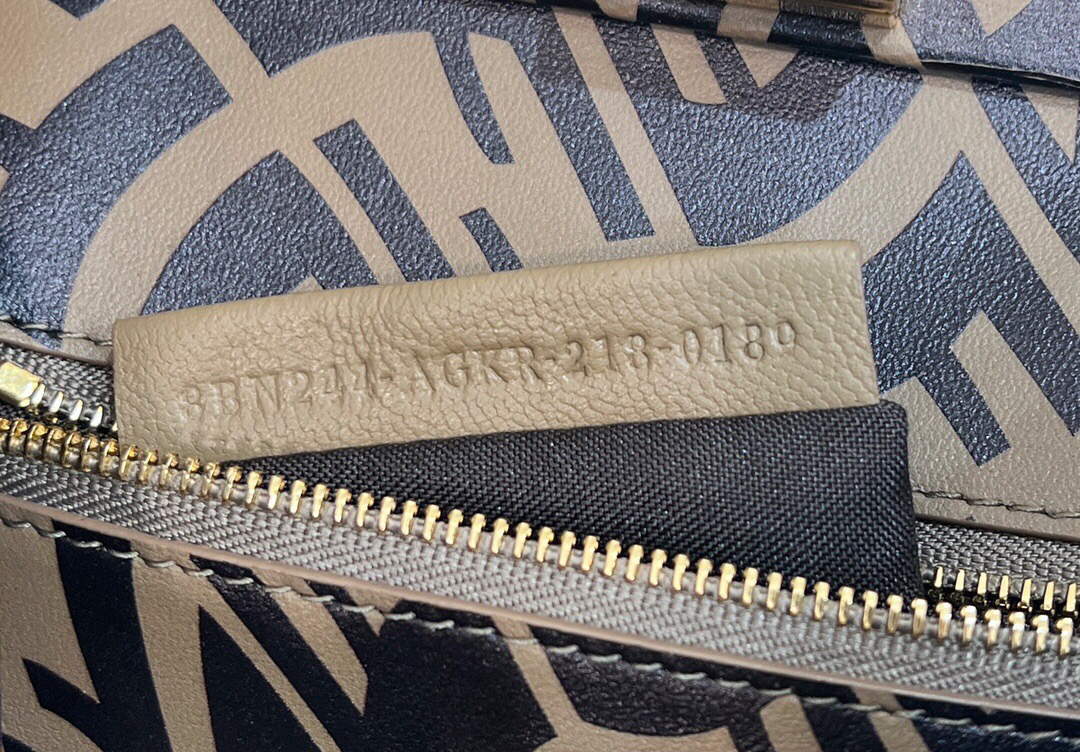 Fendi 8BN244 Peekaboo Signature Mini Bag Brown - Default Title - View 7