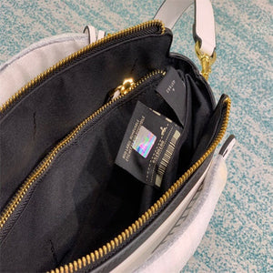 Fendi 8BN290 PEEKABOO Iconic medium white leather FF print Bag - Default Title - View 6