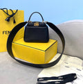 Fendi 8BN320 Peekaboo ICONIC XS Black nappa Leather 8328 Bag - luxibagsmall
