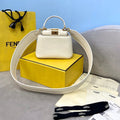 Fendi 8BN320 Peekaboo ICONIC XS White Nappa Leather 8328 Bag - luxibagsmall
