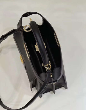Fendi 8BN321 Peekaboo Iseeu Medium Black Leather Bag 8596L - Default Title - View 8